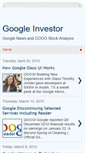 Mobile Screenshot of googinvestor.blogspot.com