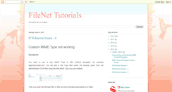 Desktop Screenshot of filenettutorials.blogspot.com