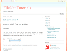 Tablet Screenshot of filenettutorials.blogspot.com