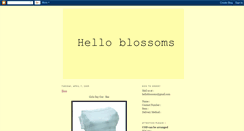 Desktop Screenshot of helloblossoms.blogspot.com