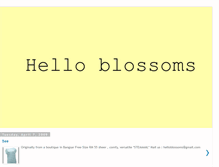 Tablet Screenshot of helloblossoms.blogspot.com