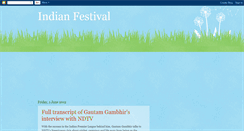 Desktop Screenshot of indianfestivalinformation.blogspot.com