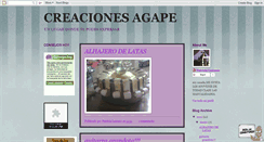 Desktop Screenshot of creaciones-agape.blogspot.com