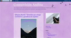 Desktop Screenshot of cosmovisionandinaperu.blogspot.com