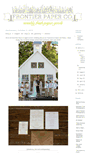 Mobile Screenshot of frontierpapercompany.blogspot.com
