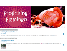 Tablet Screenshot of frolickingflamingo.blogspot.com