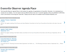 Tablet Screenshot of evansvilleobserveragenda.blogspot.com
