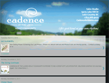 Tablet Screenshot of cadenceatthelakes.blogspot.com