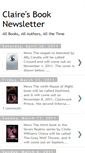 Mobile Screenshot of clairesbooknewsletter.blogspot.com