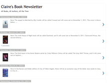 Tablet Screenshot of clairesbooknewsletter.blogspot.com