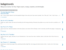 Tablet Screenshot of bobgstravels.blogspot.com