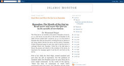Desktop Screenshot of islamicmonitor.blogspot.com