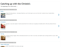 Tablet Screenshot of catchingupwiththechristies.blogspot.com