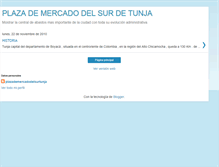 Tablet Screenshot of plazademercadodelsurtunja.blogspot.com