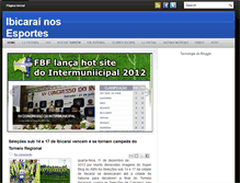 Tablet Screenshot of ibicarainosesportes.blogspot.com