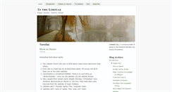 Desktop Screenshot of intheliminal.blogspot.com