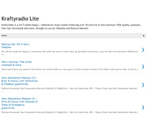 Tablet Screenshot of kraftyradio.blogspot.com