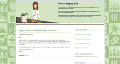Desktop Screenshot of feedahappylife.blogspot.com