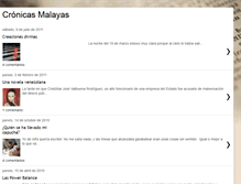 Tablet Screenshot of malayascronicas.blogspot.com