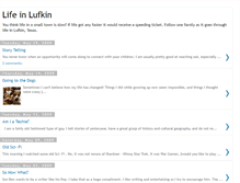 Tablet Screenshot of lifeinlufkin.blogspot.com