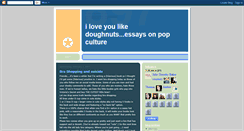 Desktop Screenshot of iloveyoulikedoughnuts.blogspot.com