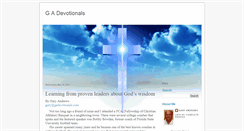 Desktop Screenshot of gadevotionals.blogspot.com