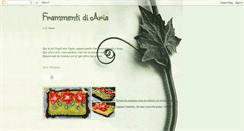 Desktop Screenshot of frammentidiversi.blogspot.com