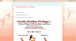 Desktop Screenshot of kickboxdiva.blogspot.com