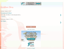 Tablet Screenshot of kickboxdiva.blogspot.com