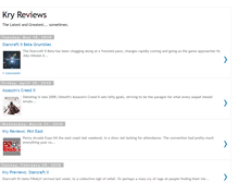 Tablet Screenshot of kryreviews.blogspot.com