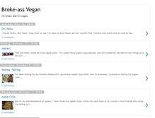 Tablet Screenshot of brokeassvegan.blogspot.com