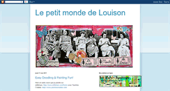 Desktop Screenshot of lepetitmondedelouison.blogspot.com