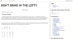 Desktop Screenshot of dontbringinthelefty.blogspot.com