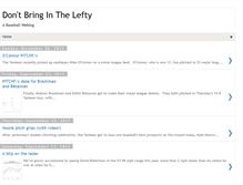 Tablet Screenshot of dontbringinthelefty.blogspot.com