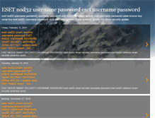 Tablet Screenshot of eset-smart-security-username-password.blogspot.com