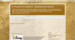 Desktop Screenshot of marketing4excellence.blogspot.com
