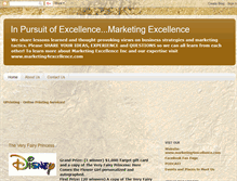 Tablet Screenshot of marketing4excellence.blogspot.com