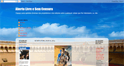 Desktop Screenshot of aberto-livre-e-sem-censura.blogspot.com