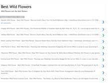 Tablet Screenshot of bestwildflowers.blogspot.com