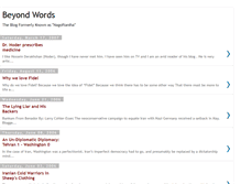 Tablet Screenshot of beyondwords2.blogspot.com