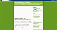 Desktop Screenshot of homealternativetechnology.blogspot.com