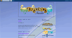 Desktop Screenshot of dragonicainsider.blogspot.com