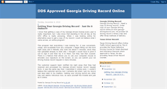 Desktop Screenshot of georgia-driving-record.blogspot.com