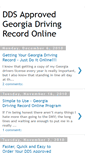 Mobile Screenshot of georgia-driving-record.blogspot.com