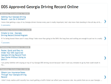 Tablet Screenshot of georgia-driving-record.blogspot.com