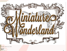 Tablet Screenshot of miniaturewonderland.blogspot.com