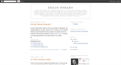 Desktop Screenshot of exiliodorado.blogspot.com