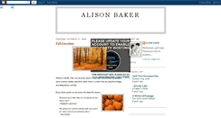 Desktop Screenshot of alisonoakesbaker.blogspot.com