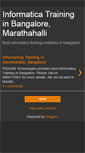 Mobile Screenshot of informaticatraininginbangalore.blogspot.com