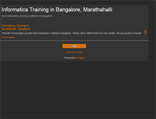 Tablet Screenshot of informaticatraininginbangalore.blogspot.com